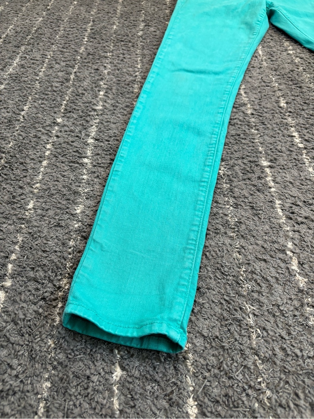 Flying Monkey Straight Leg Jeans in Teal Latigo Bay - Picture 7 of 10